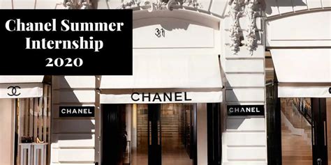 chanel summer internship 2020|chanel internship program.